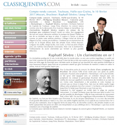 Classique News Toulouse February 2017